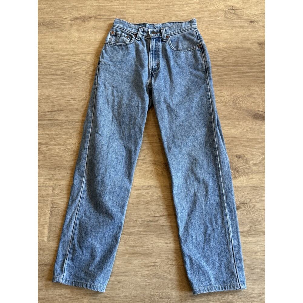 Vintage Levi's 560 Loose Fit Straight Leg Jeans Size 3/26 JR. M Light Wash 90s